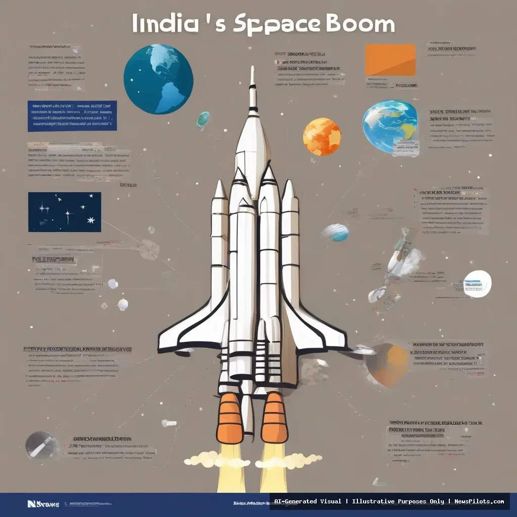 भारत का स्पेस बूम: 440 स्टार्टअप्स, 113 IN‑SPACe अनुमतियाँ और 1000 करोड़ रुपये का VC निवेश