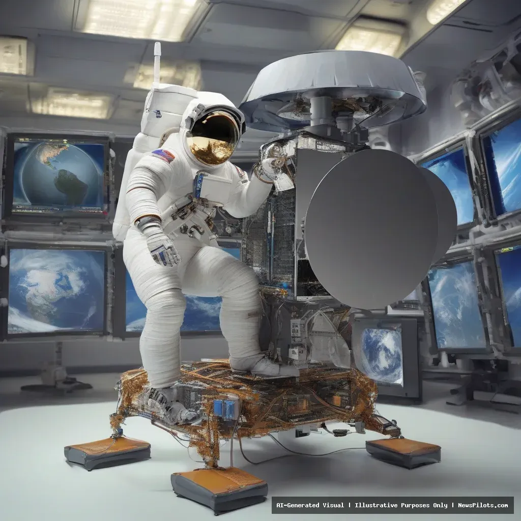 on‑board data processing satellite