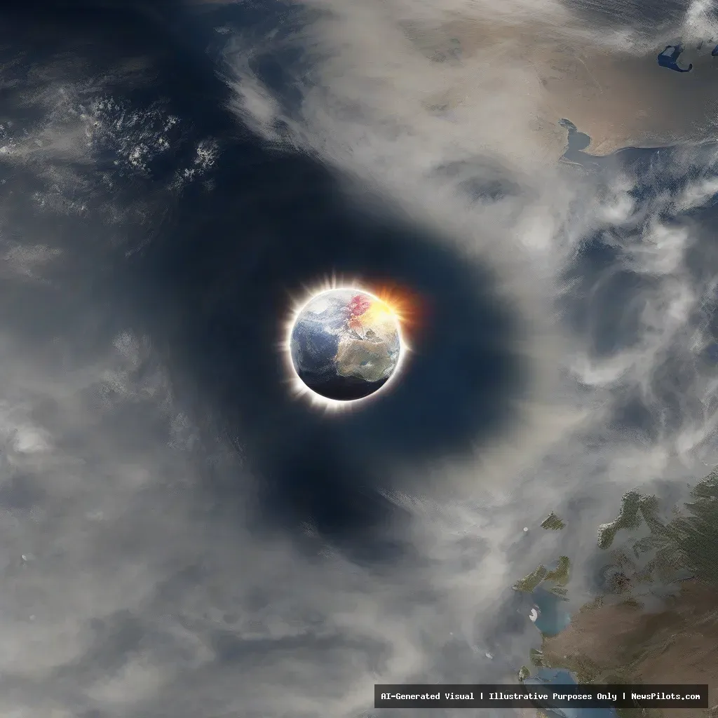 solar eclipse satellite images
