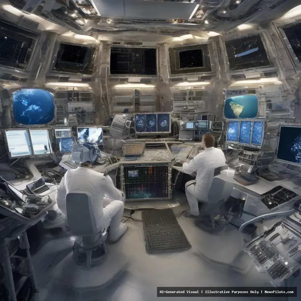 near-Earth space satellite operations