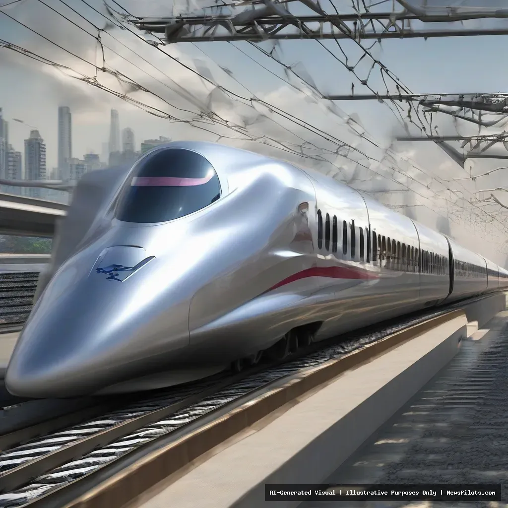 Mumbai Ahmedabad bullet train track switching 320 kmph