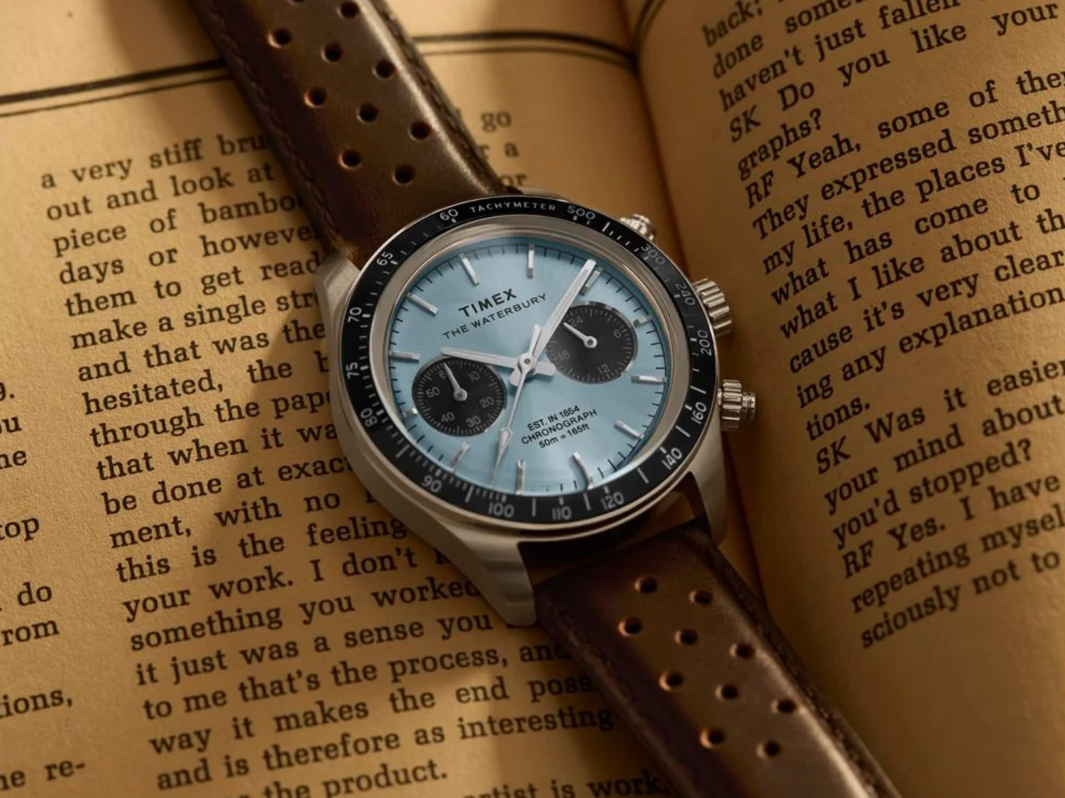 Timex's ice-blue Waterbury Heritage chronograph with tachymeter bezel arrives in more markets