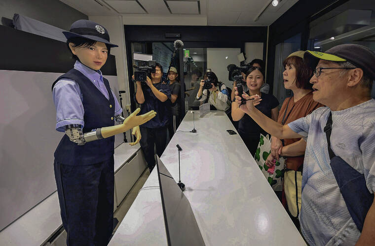 Osaka Metro testing AI humanoid attendant